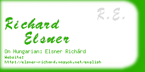 richard elsner business card